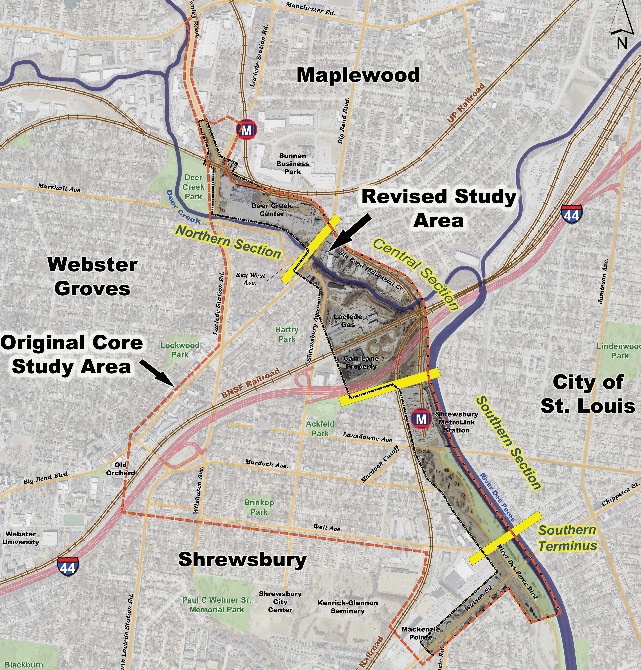 South County Connector study area, via St. Louis County Highway Dept