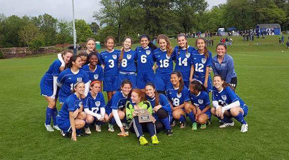 MRH girls soccer took runner-up in Districts against Principia