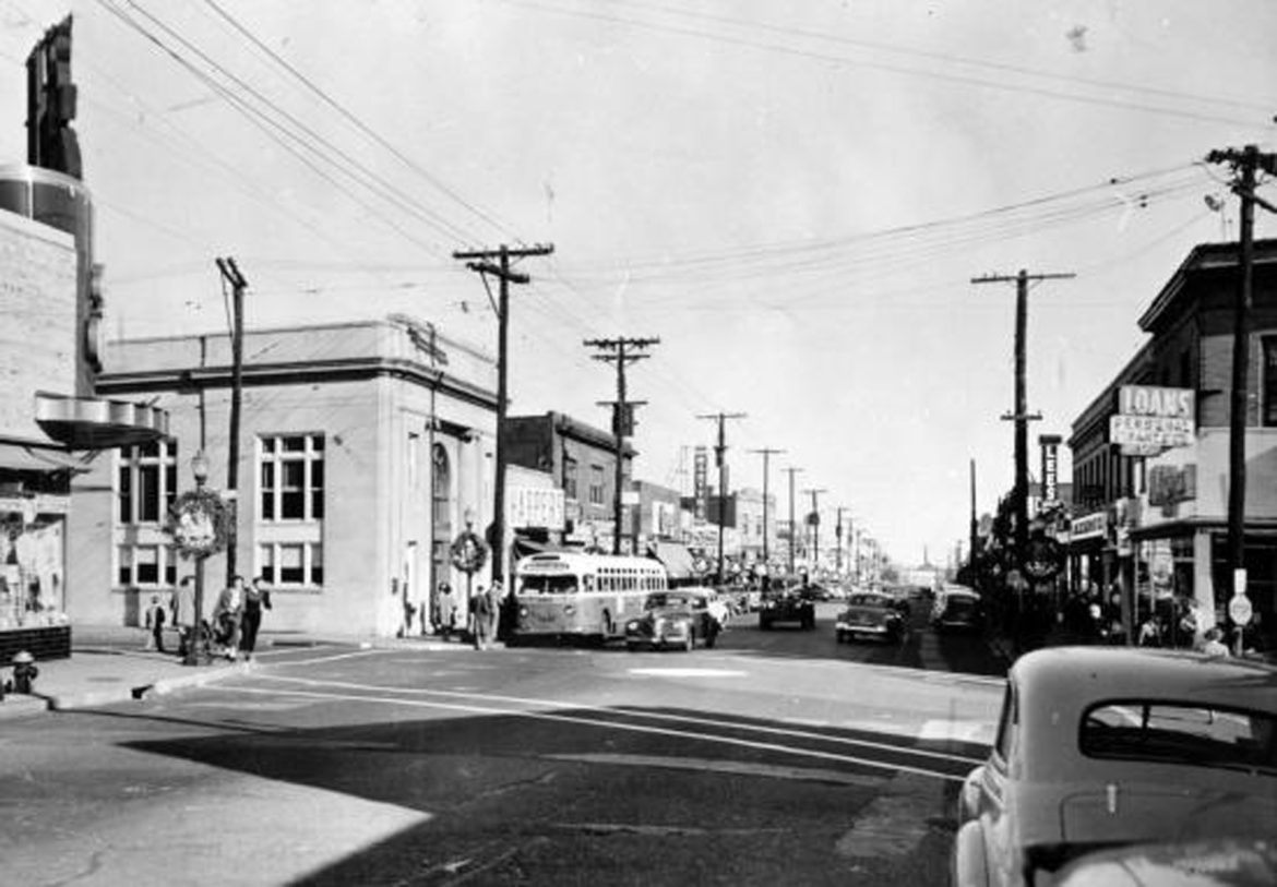 Standing right in front of the Katz store and looking east. this image came from the Missouri State Archives by way of our community Development Director, Ms. Rachelle L'ecuyer.