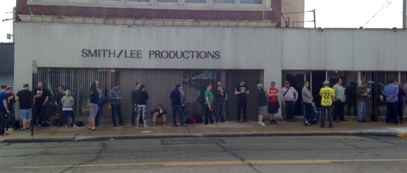 The line in Maplewood on Saturday was for beer