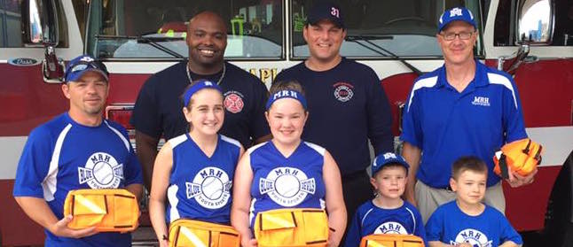 Firefighters donate to MRH Youth Sports