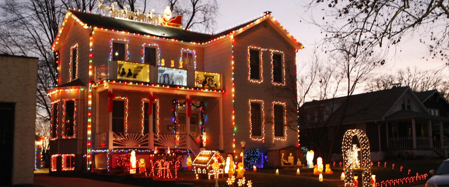 Last year for Maplewood’s Christmas house