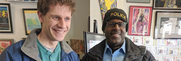 Artists First artist honors Maplewood Police with painting, officer buys it