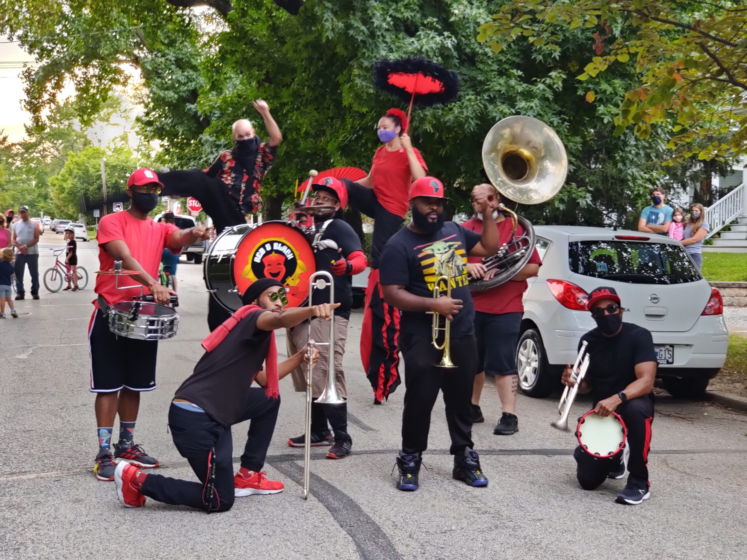 Red and Black Brass Band