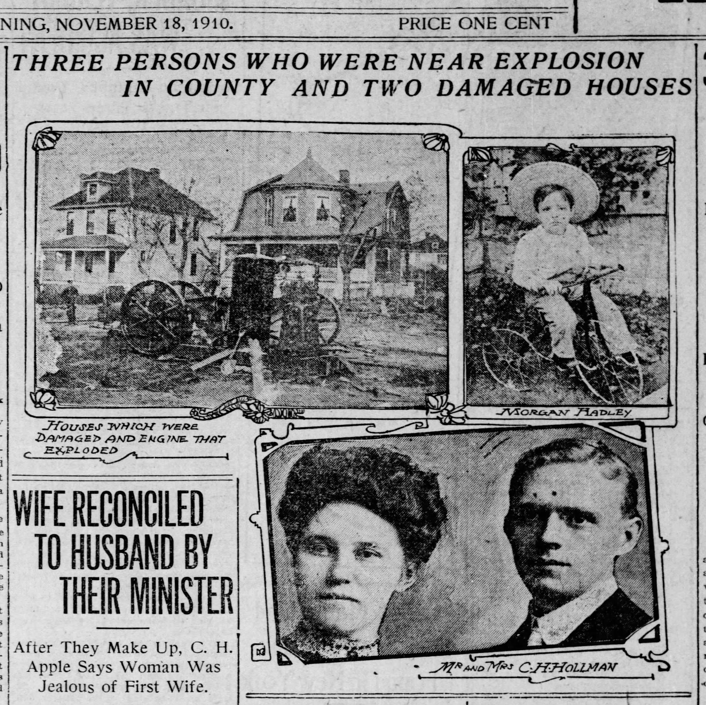 Maplewood History:  Another Explosion!  This One in 1910