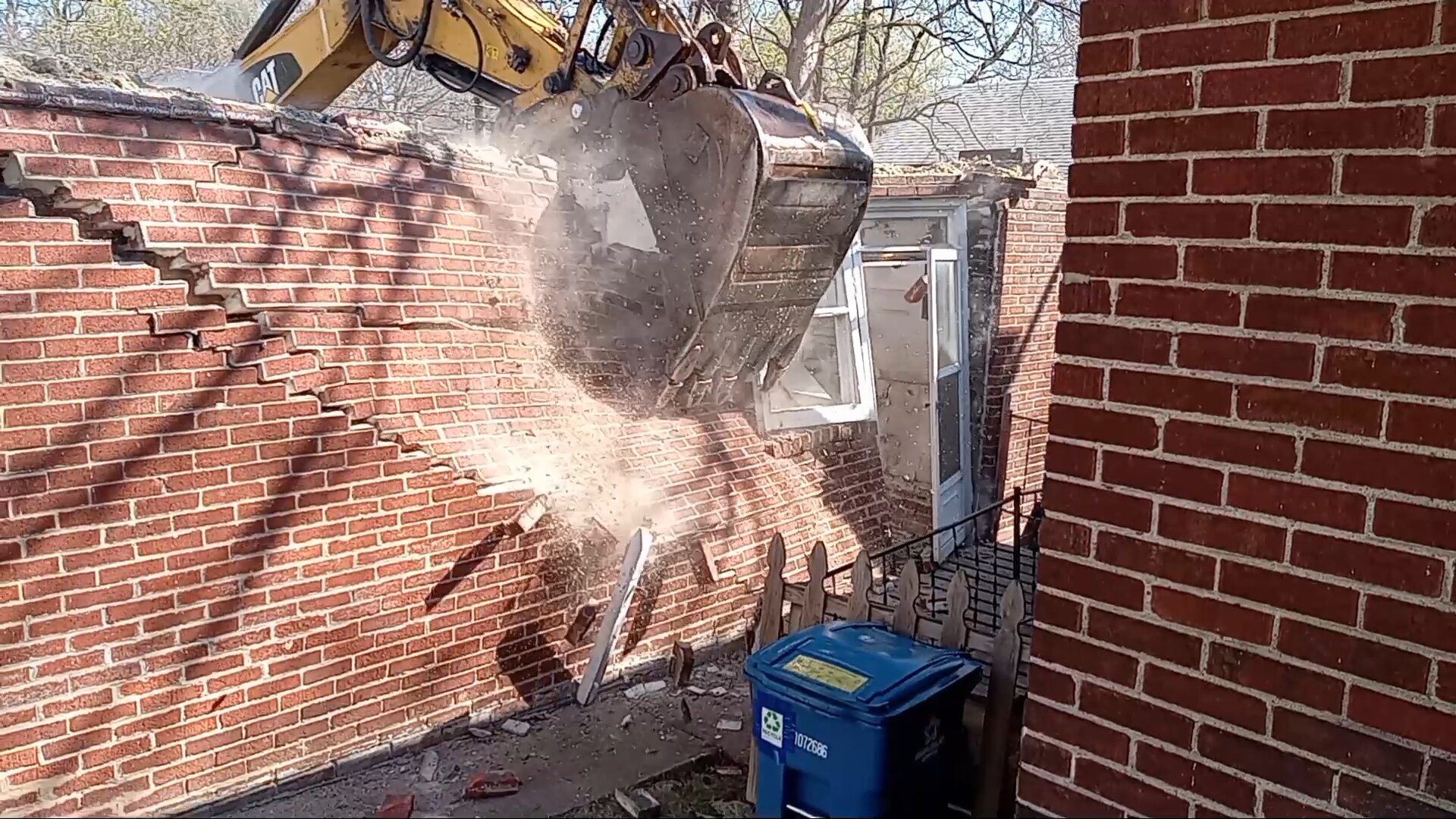 More photos of house demolished on Lyndover, taken by neighbor as it came down