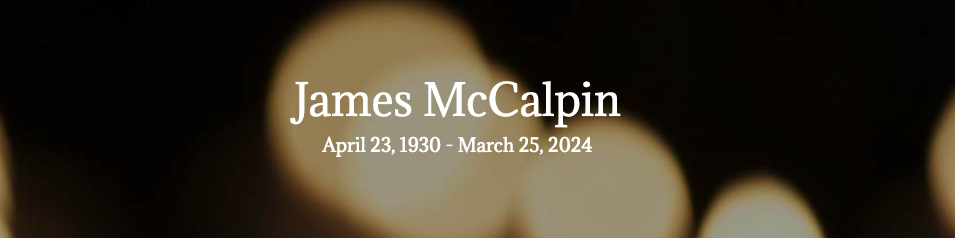 James Francis McCalpin obituary