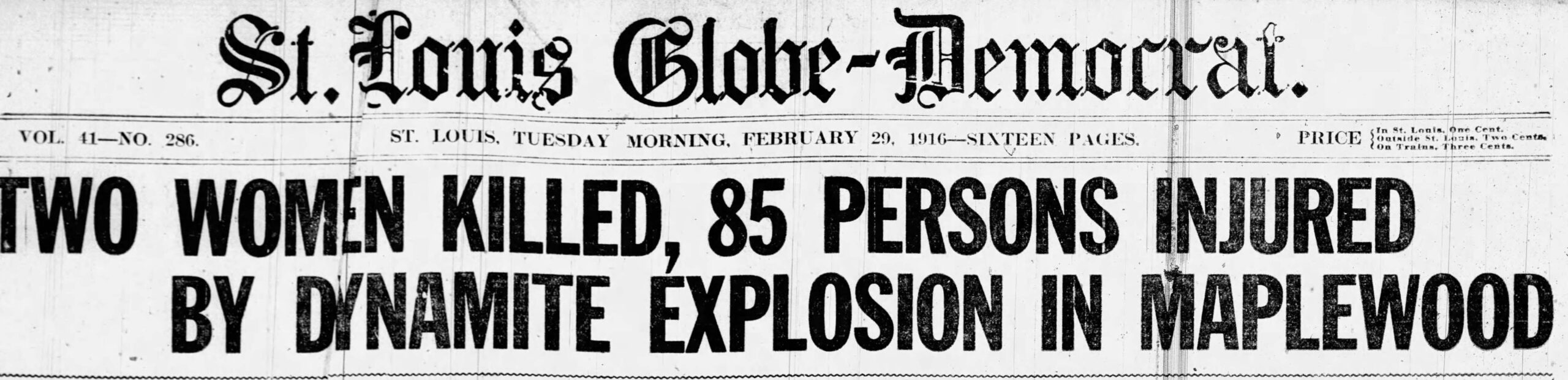 Maplewood History:  The Big Bang!